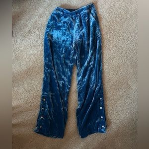 Scotch & Soda Blue Velvet Track Pants